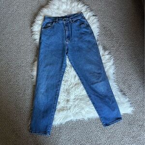 Lee Women's High Waist Blue Medium Wash Mom Jeans Size 10P